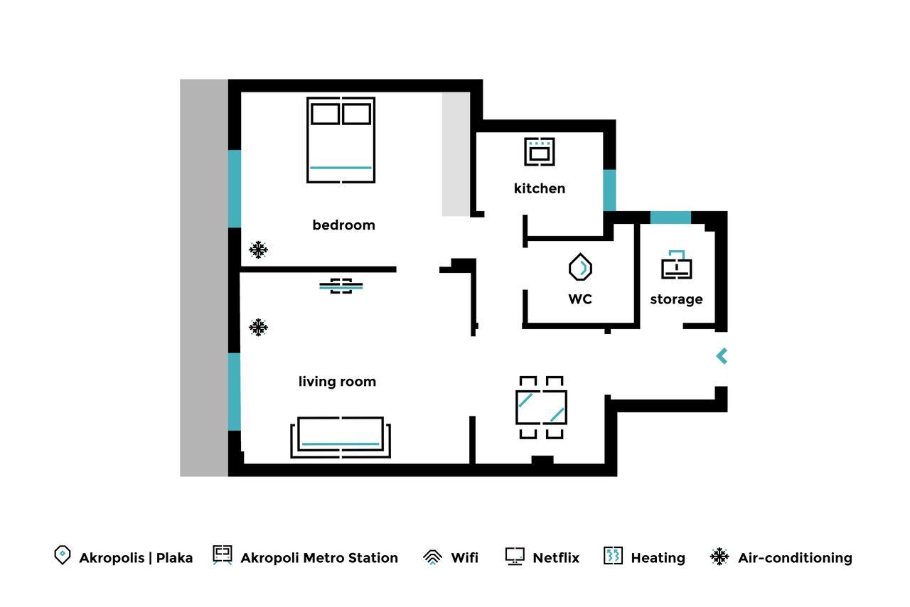 Acropolis Heart 1Bd Apartment In Plaka By Upstreet Athen Exterior foto